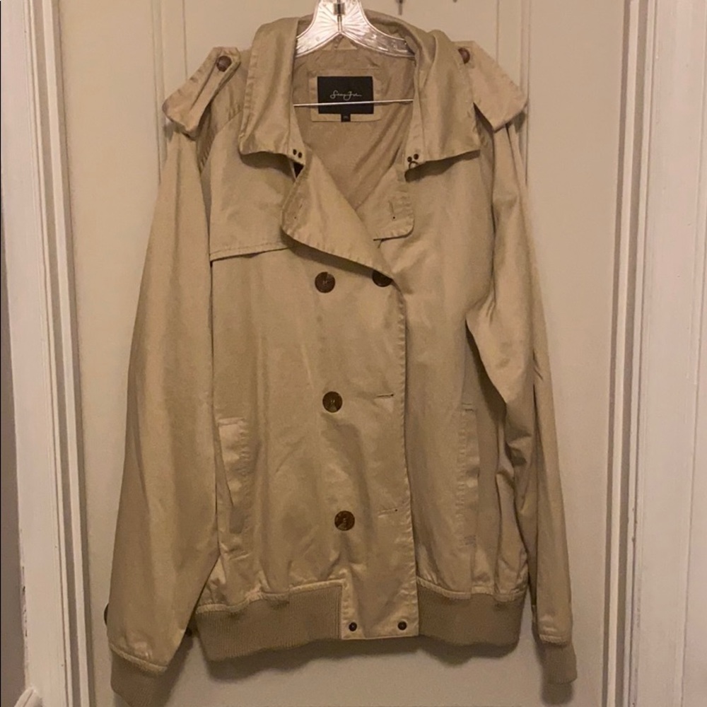 Trench coat bomber jacket